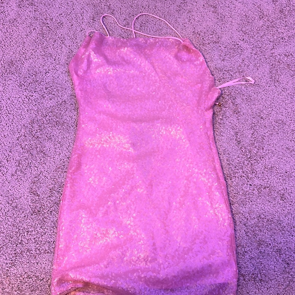 pink sparkly dress